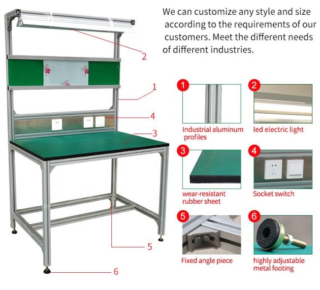 Aluminium Alloy Lean Pipe Tube The Third Generation Lean Pipe Work Bench