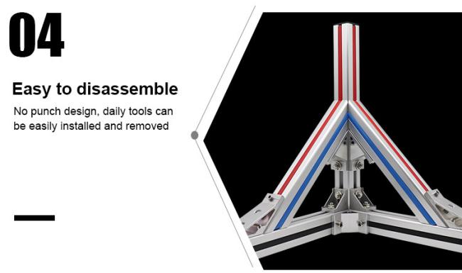 Aluminium Alloy Lean Pipe Tube The Third Generation Lean Pipe Work Bench