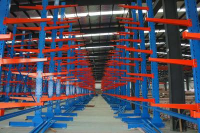 China OEM 3000mm Upright Height Galvanized Steel Cantilever Racking 1000kg Per Arm for sale