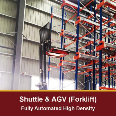China Radio Shuttle Rack Cart And Forklift (AGV) System Fully Automated Fifo Filo  System Radio Shuttle Racking System for sale