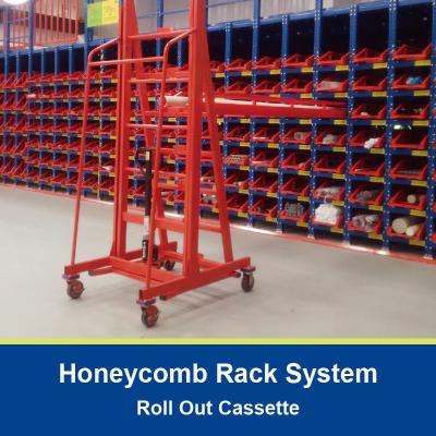 China Roll Out Cassette Rack Honeycomb Rack Long Products Racking Cantilever Rack Warehouse Storage Racking for sale