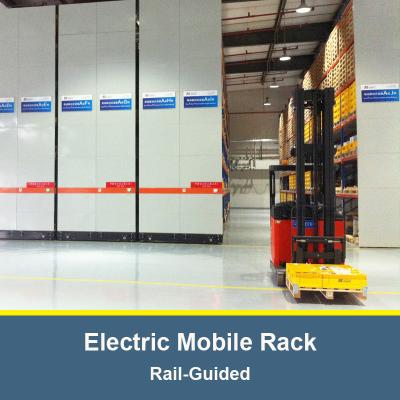 China Electric Mobile Pallet Racking  Rail-Guided Electric Mobile Rack Warehouse Storage Rack for sale