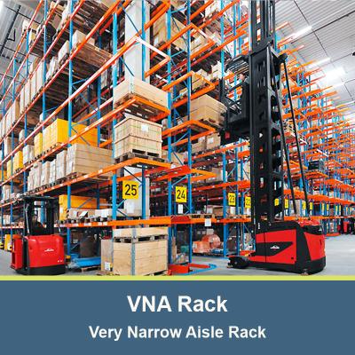 Chine VNA rack très étroit couloir rack lourd VNA rack à palettes entrepôt de stockage rack avec chariot élévateur à trois voies à vendre