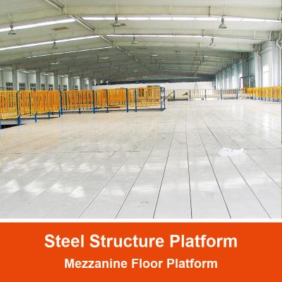 China Plataforma de estructura de acero Plataforma de piso de mezzanine Plataforma de almacén Estante de almacenamiento Plataforma de estructura de acero en venta