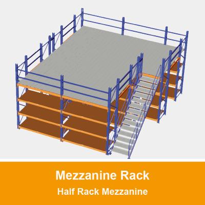 China Mezzanine racking Half Rack Mezzanine Multi-Tier Rack Warehouse Storage Racking for sale
