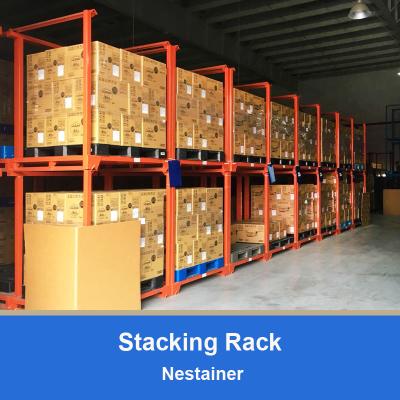China Foldable Stacking rack  Nestainer  Demountable Stacking rack Stackable Racking for sale