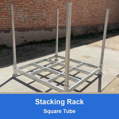 China Square Tube Foldable Stacking rack Demountable Stacking rack Stackable Rack for sale