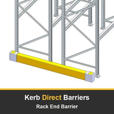 China Kerb Direct Barriers Rack End Guard Racking upright Protector safety barrier Anti-Collision Guardrails for sale