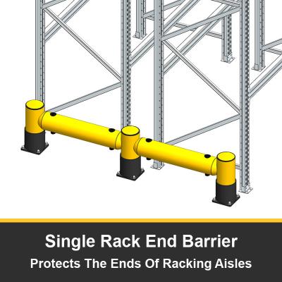 China Rackend Anti-Collision Guardrails Warehouse Safety Barrier Traffic Guardrails Rack protectors for sale