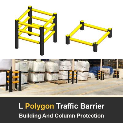 China L Polygon Anti-Collision Guardrails Warehouse Safety Barrier Traffic Guardrails for sale