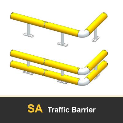 China SA Barreira de tráfego, proteção de edifícios e colunas, barreira flexível de segurança anti-colisão à venda