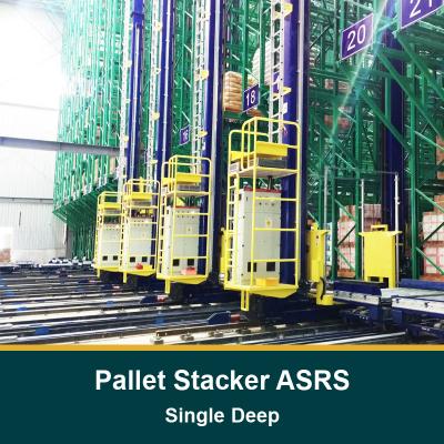 China Single Deep Pallet Stacker ASRS, Automatic Storage and Retrieval System for sale