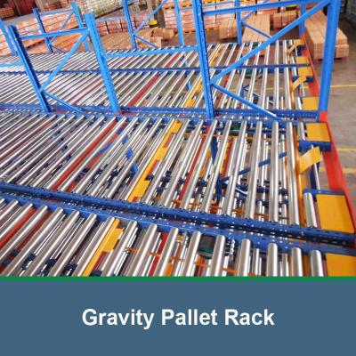 China Gravity Pallet Flow Racks Gravity Racking Warehouse Storage Racking Gravity Rack for sale