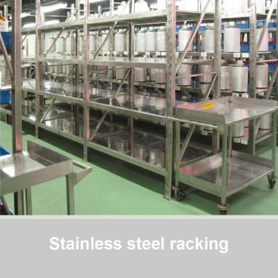 China Stainless steel racking Warehouse Storage Rack Warehouse Shelving for sale