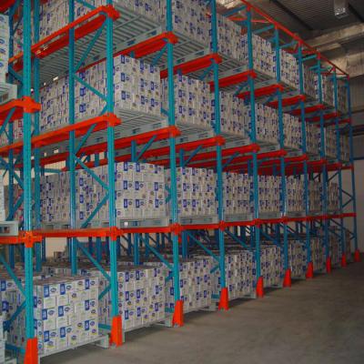 China FIFO Drive In Racking 1200x1000mm Drive In Pallet Rack for sale