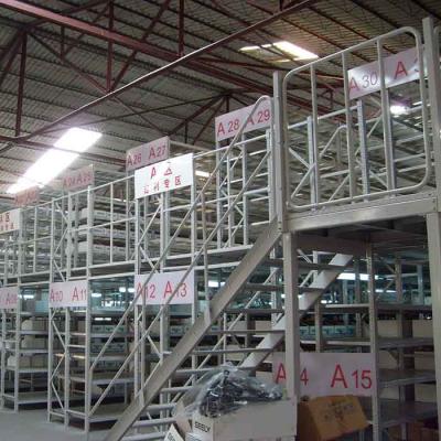 China 2 piso de entresuelo resistente de acero de la grada Q235B que atormenta el CE 1000 KG/M2 en venta