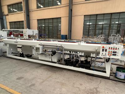 China 20-110mm Pvc Pipe Extrusion Line Making Line With 65/132 Conical Twin Screw Extruder for sale