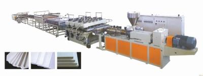 China High Output PVC Manufacturing Machine , Easy Control WPC Foam Board Machine for sale