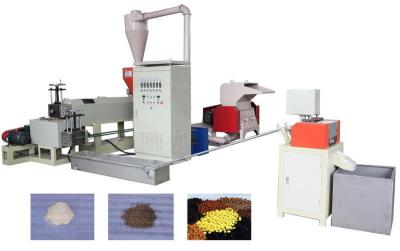 China Professional Plastic Pelletizing Machine DIE FACE CUTTING 45KW Main Motor Power for sale