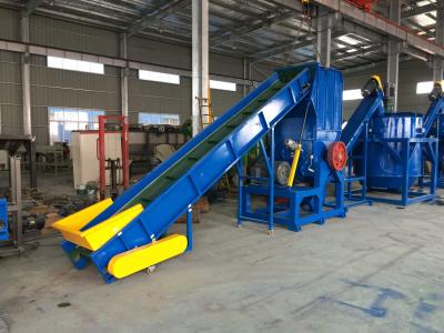 China PP PE Films Strand Plastic Pelletizing Machine Single Screw Double Stage Pull Strap for sale