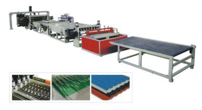 China 180kg / H 85KW Plastic Board Extrusion Line For PVC Wave Board , Stable Operation for sale
