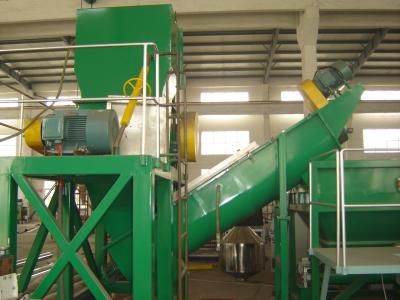 China Waste Plastic Film Recycling Machine , PP PE Film Washing Line Hot Air Drying for sale