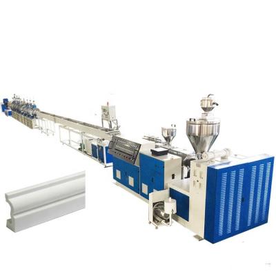 China Plastic PS PVC Profile Production Line Skirting Board High Performance Extrusion Line for sale