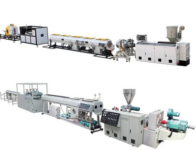 China Twin Screw PVC Pipe Extrusion Line Corrugated Pipe Machine 42KW Speed 20m / Min for sale
