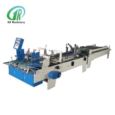 China Automatic Cardboard Special Shaped Carton Flexo Folder Gluer Small Packing for sale