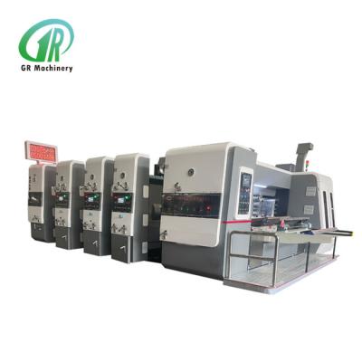 China Automatically Lead Eage Feeder Flexo Printing Die Cutting Machine With Slotting Knife for sale