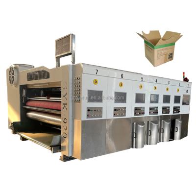 China Flexo Corrugated Machine / Printer Slotter Die Cutter Fold Gluer Line for sale