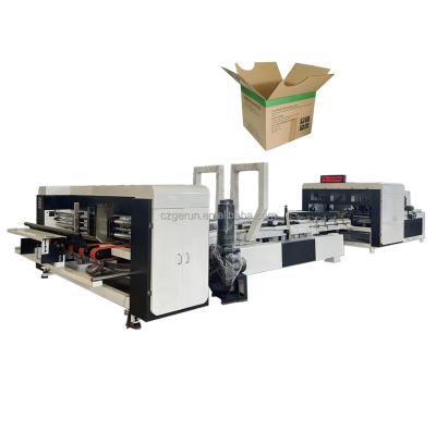 China Plc Control Corrugated Carton Folder Gluer Machine With Min Gluing Length 150mm for sale