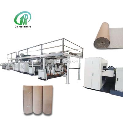Chine Carton ondulé de papier chaîne de production de 5 couches à vendre