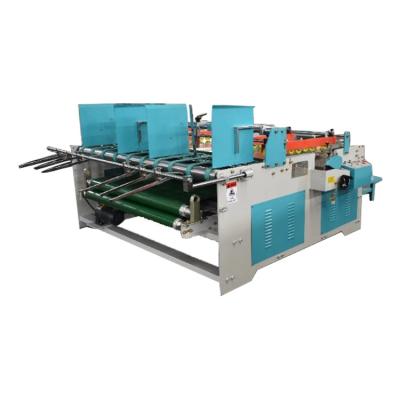 China máquina acanalada de Gluer de la carpeta del cartón del manual 3.2kw para la fabricación de cajas del papel de los PP en venta