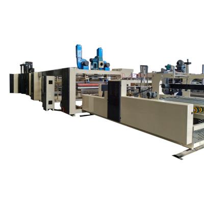 China High Speed Rotary Flexo Folder Gluer Slotter Inline With Die Cutter for sale