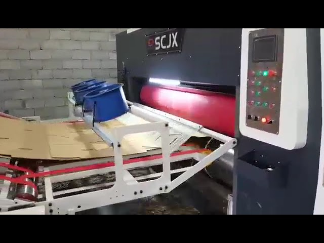corrugated cardboard carton printing machine