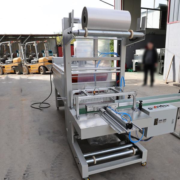 Quality High Performance Cuff Style Semi Auto Shrink Wrap Machine Conveying Speed 0-15m for sale