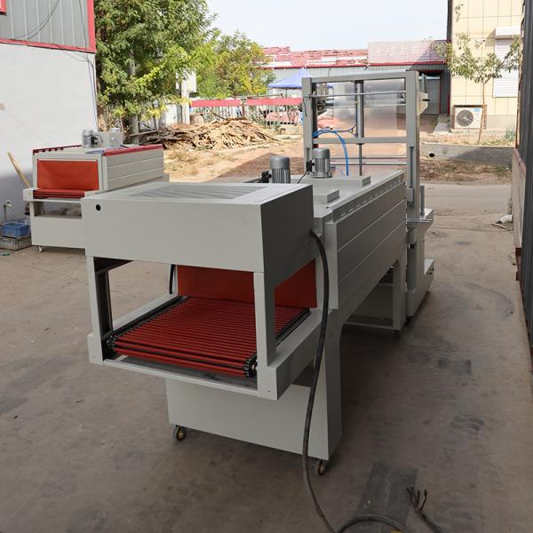 Quality Cuff Style Semi Auto Shrink Wrapping Machine PVC POF Film High Speed Shrink for sale