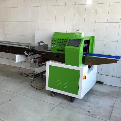 China PLC Control Pillow Bag Packaging Machine Plastic Horizontal Pillow Packing Machine for sale