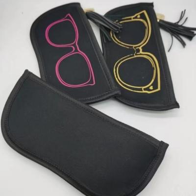 China Cajas de vidrio suaves del ojo del neopreno de las gafas de la caja de las gafas de sol de Mutispandex de la lona en venta