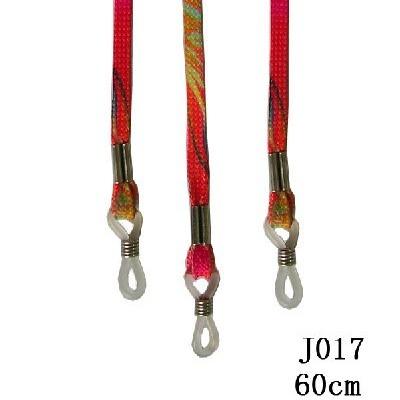 China Vogue Design Metal String Holder Eyeglass Cord Band Polyester Neck Straps for sale