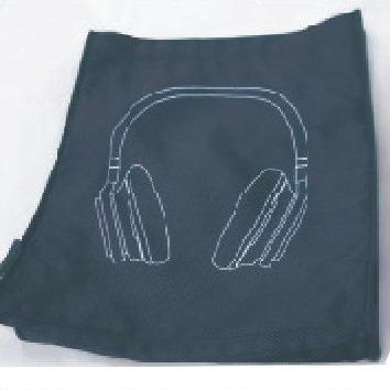 China Headphone Nylon Drawstring Storage Bag Portable Carry for sale