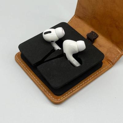 China Foam Inlay Shockproof Hard Shell earphone Case PU Leather Exteriors for sale