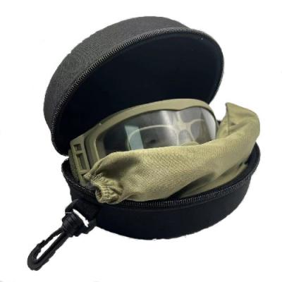 Chine Les lunettes militaires et tactiques enferment le stockage facile de lunettes de caisse de sapeur-pompier de Goggles de cas de cas ballistique de Ski Goggles à vendre
