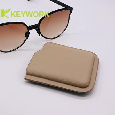 China Fashionable Ultra Thin Foldable Sunglasses Case Sunglasses Sleeve ECO PU Leather for sale
