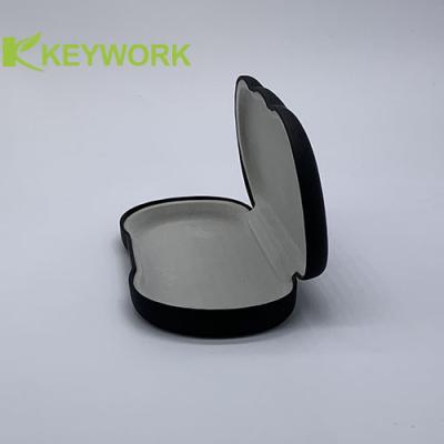 China Clip Ons Slim Hard Shell Ultra Light Flat Glasses Storage Box Compression Resistant Black for sale