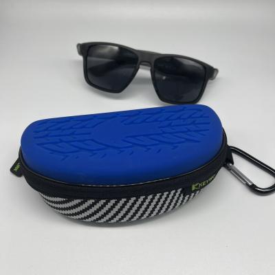 China Silicone Tyre Style Sports Sunglasses Case 16.5CM Protective Eyeglass Zippered for sale
