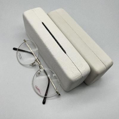 China PU Leather Stylish Hard Velvet Interior For Optical Glasses for sale