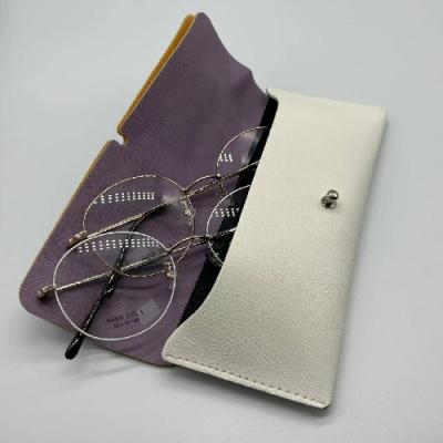 China Durable Splicing Color Strap Portable Recyclable Glasses Soft Sunglasses Case for sale
