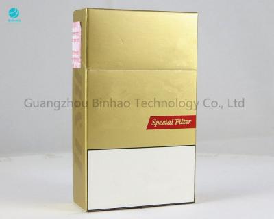 China Queen Size Cardboard Cigarette Cases / Super Slim Cig Box With Pack Cover for sale